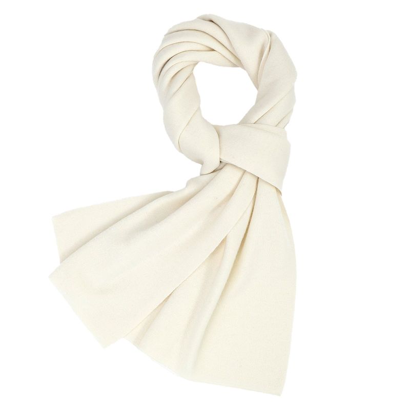 Knitted Wool Scarf for Women and Men | Soft Warm Winter Wrap Scarf with Fringe, 70.9" x11.8" Versatile Cold Weather Styling
